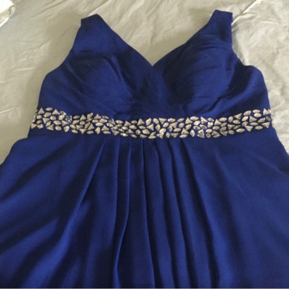 Cobalt blue cocktail dress
